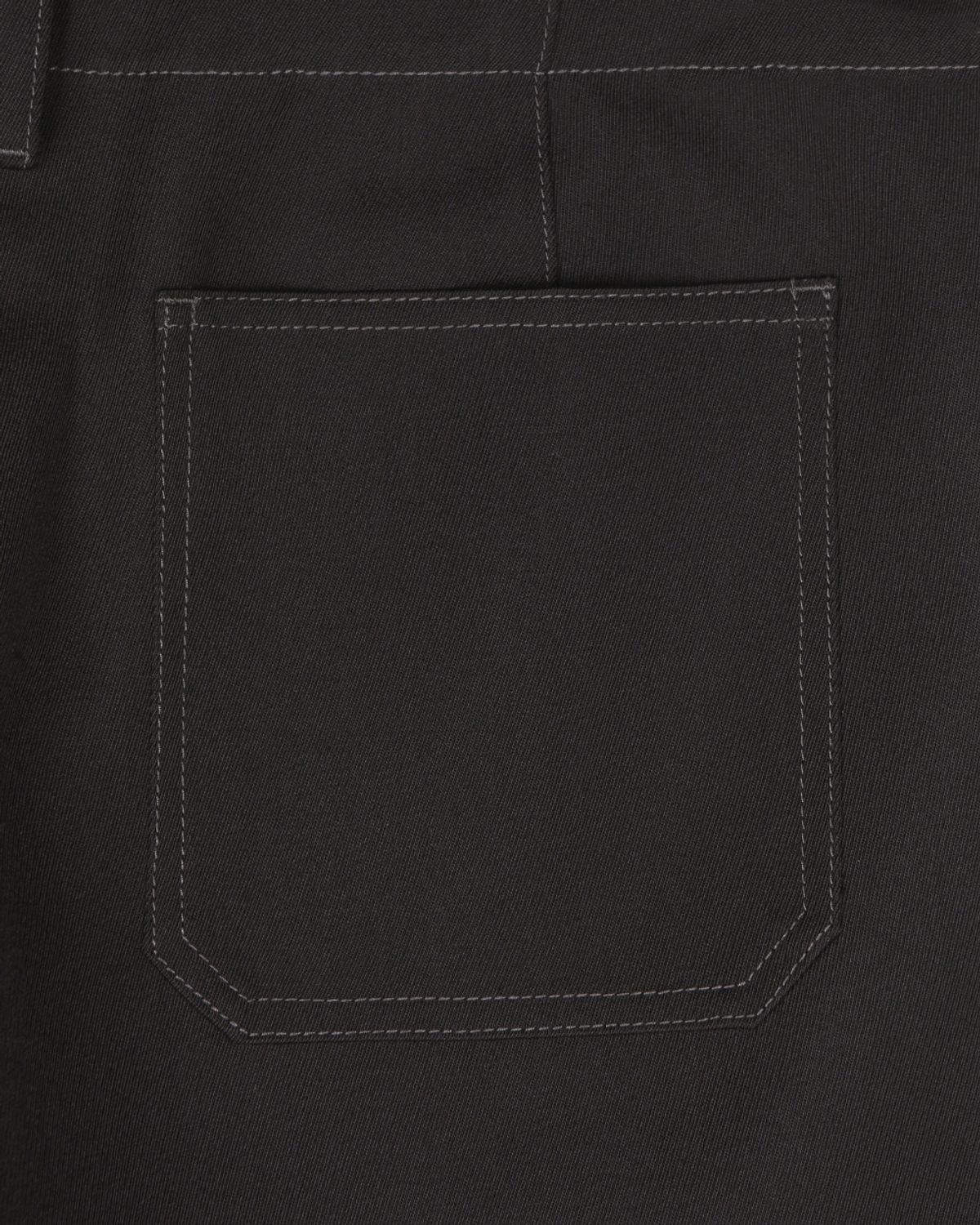 비슬로우(BESLOW) WOOL BLENDED TWIST SEAM CARGO PANTS PURPLE BROWN