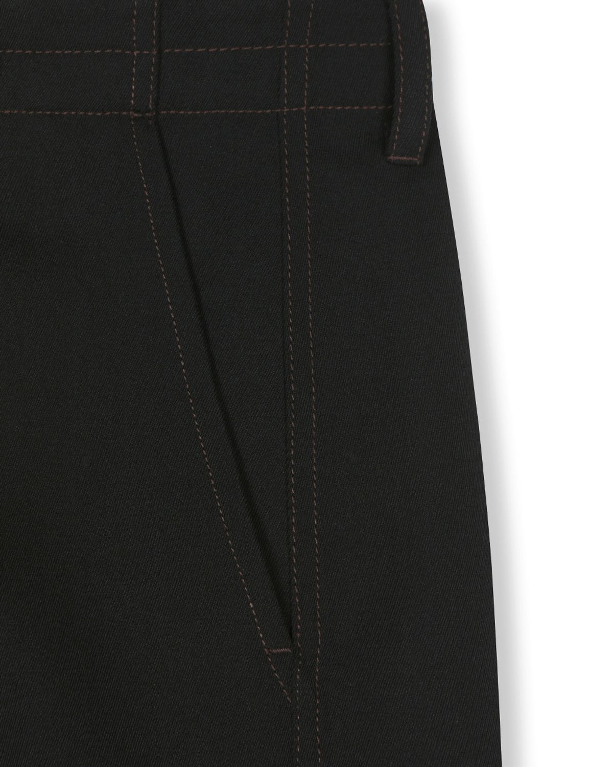 비슬로우(BESLOW) WOOL BLENDED TWIST SEAM CARGO PANTS BLACK