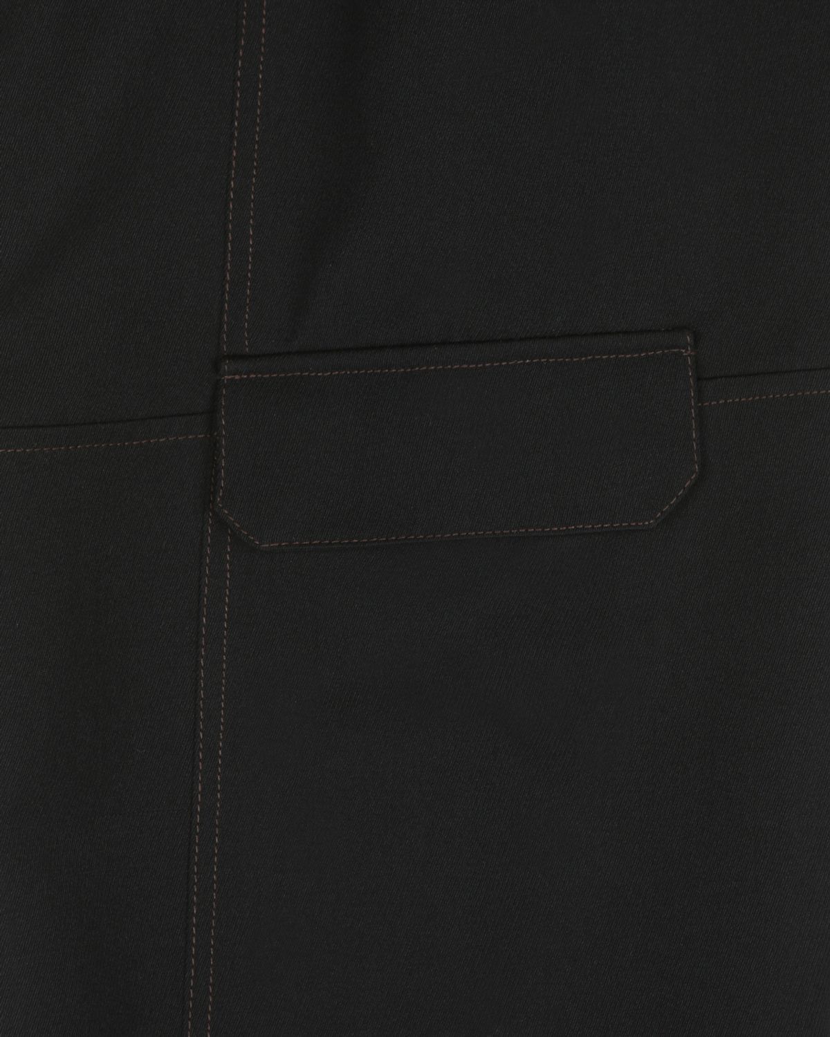 비슬로우(BESLOW) WOOL BLENDED TWIST SEAM CARGO PANTS BLACK