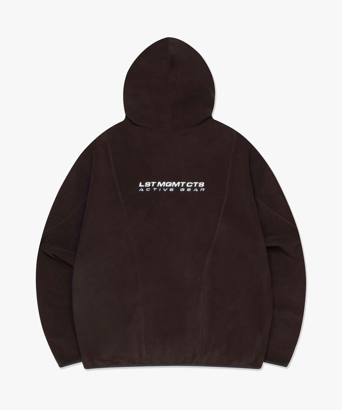 엘엠씨(LMC) ACTIVE GEAR CURVED POLAR FLEECE HOODIE brown