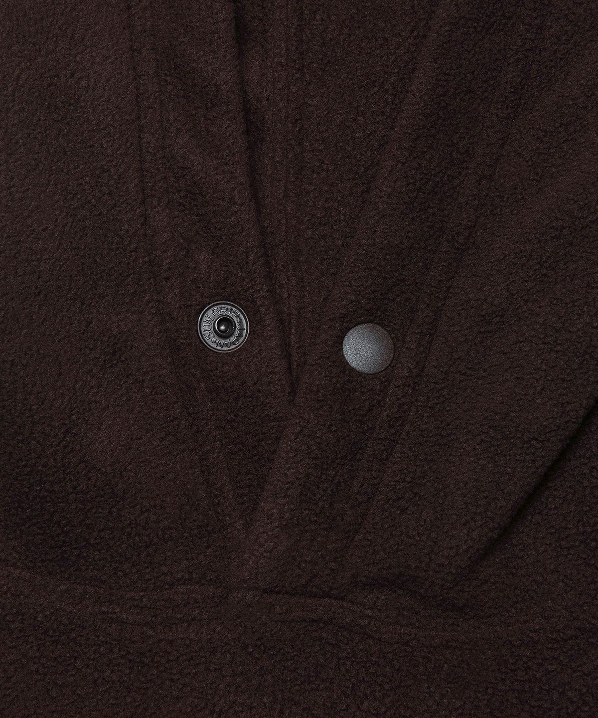 엘엠씨(LMC) ACTIVE GEAR CURVED POLAR FLEECE HOODIE brown