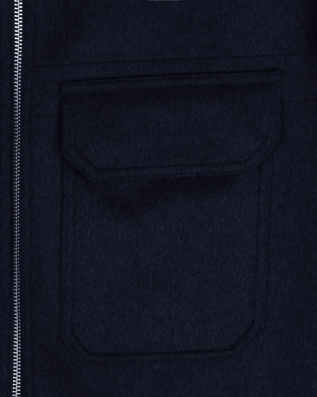 비슬로우(BESLOW) CASHMERE MILITARY ZIP-UP JACKET NAVY
