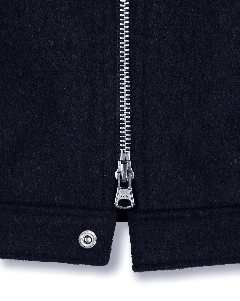 MUSINSA | BESLOW CASHMERE MILITARY ZIP-UP JACKET NAVY
