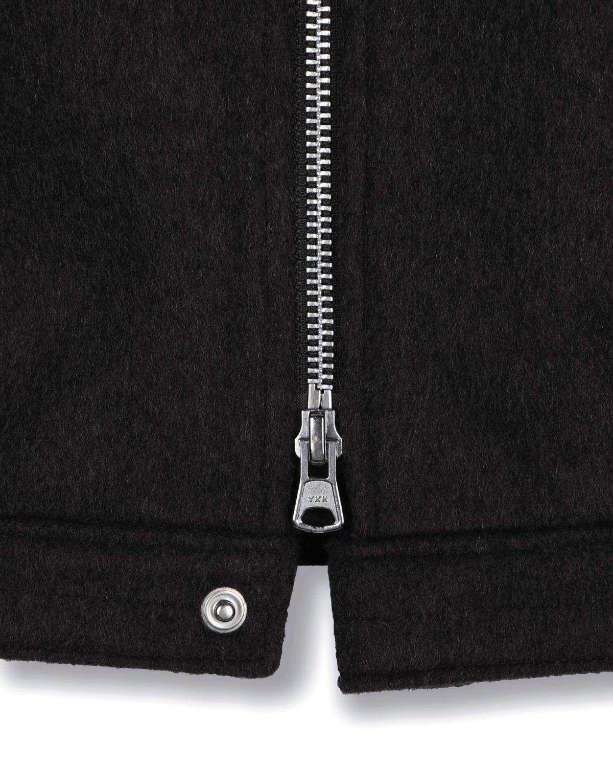 비슬로우(BESLOW) CASHMERE MILITARY ZIP-UP JACKET BLACK