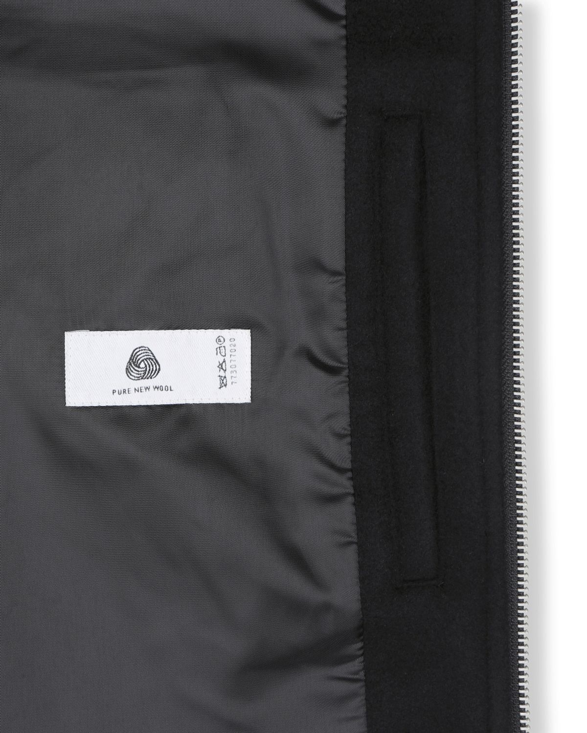 비슬로우(BESLOW) CASHMERE MILITARY ZIP-UP JACKET BLACK