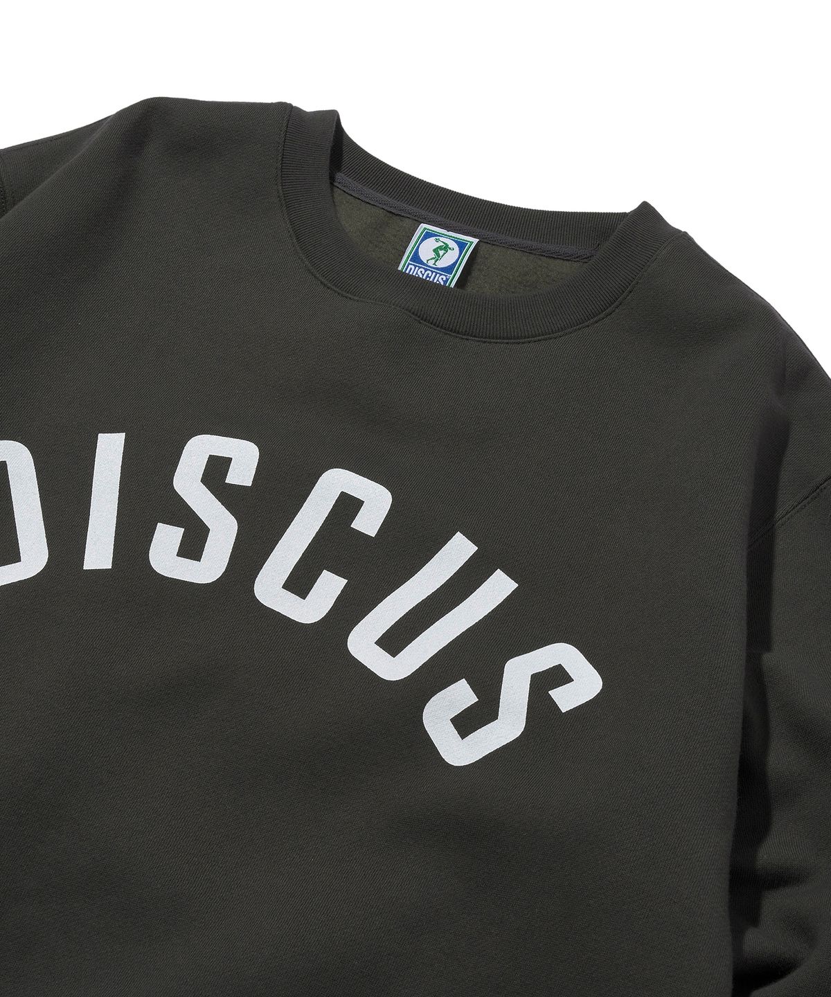 디스커스 애슬레틱(DISCUS ATHLETIC) 기모 레귤러 핏 아치 스웨트 셔츠 차콜