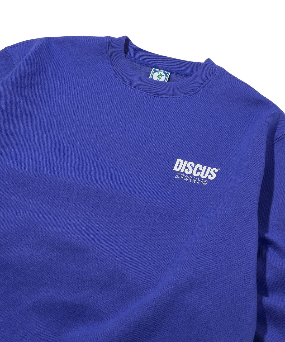 디스커스 애슬레틱(DISCUS ATHLETIC) 기모 레귤러 핏 빈티지 로고 스웨트 셔츠 퍼플