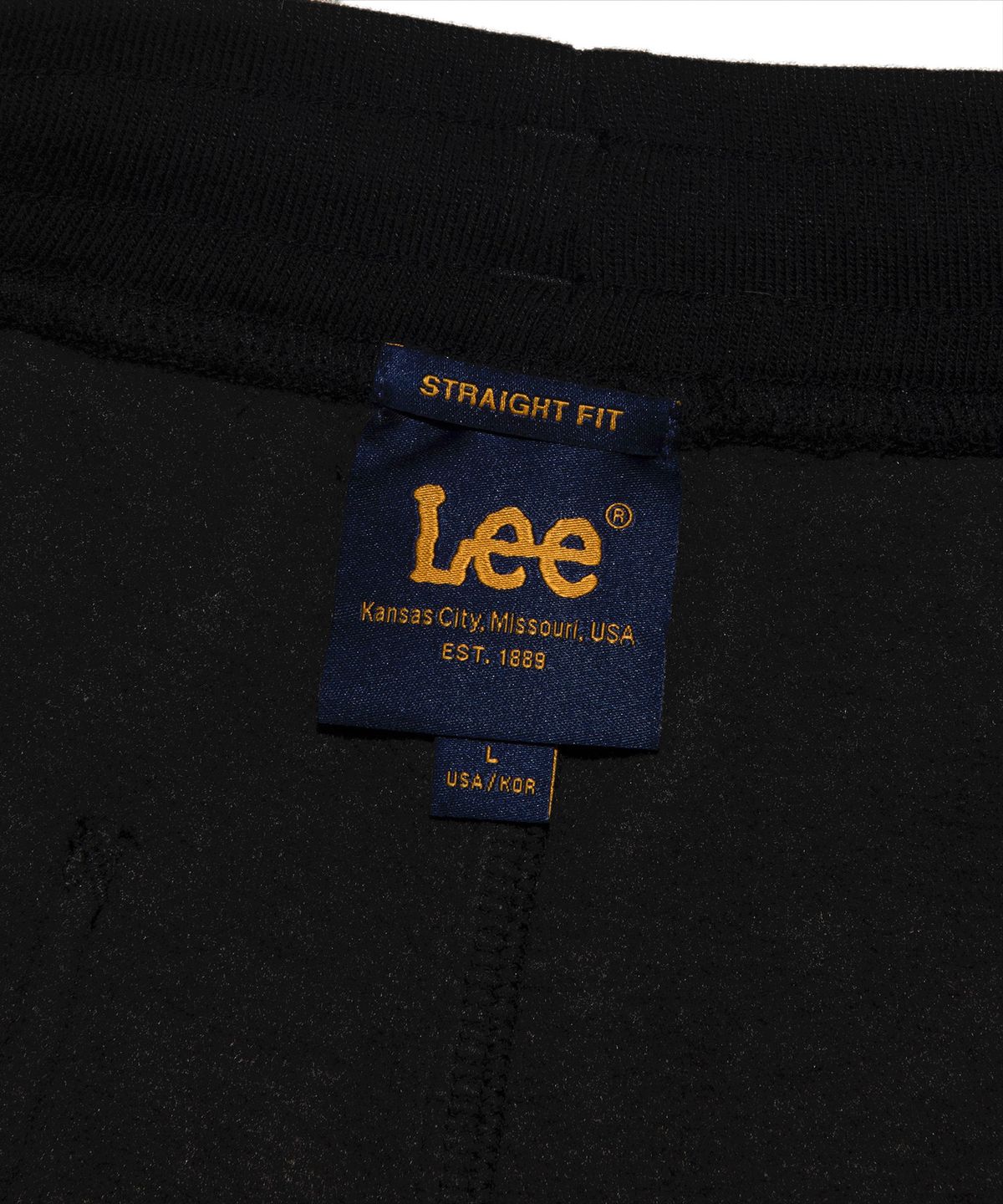 리(LEE) 기모 트랙 져지 팬츠 블랙
