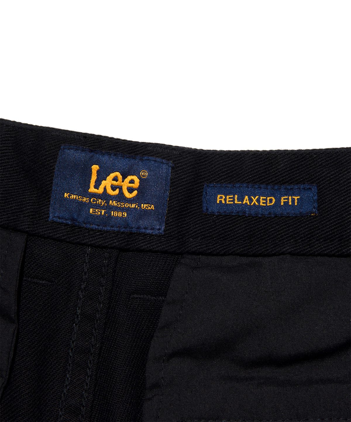 리(LEE) 릴랙스드핏 치노 팬츠 블랙