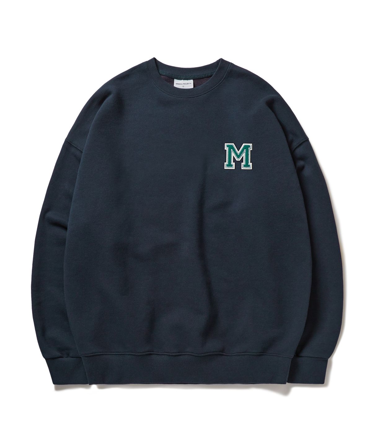 미니멀프로젝트(MINIMALPROJECT) M로고 오버핏 맨투맨 MMT131 [NAVY]