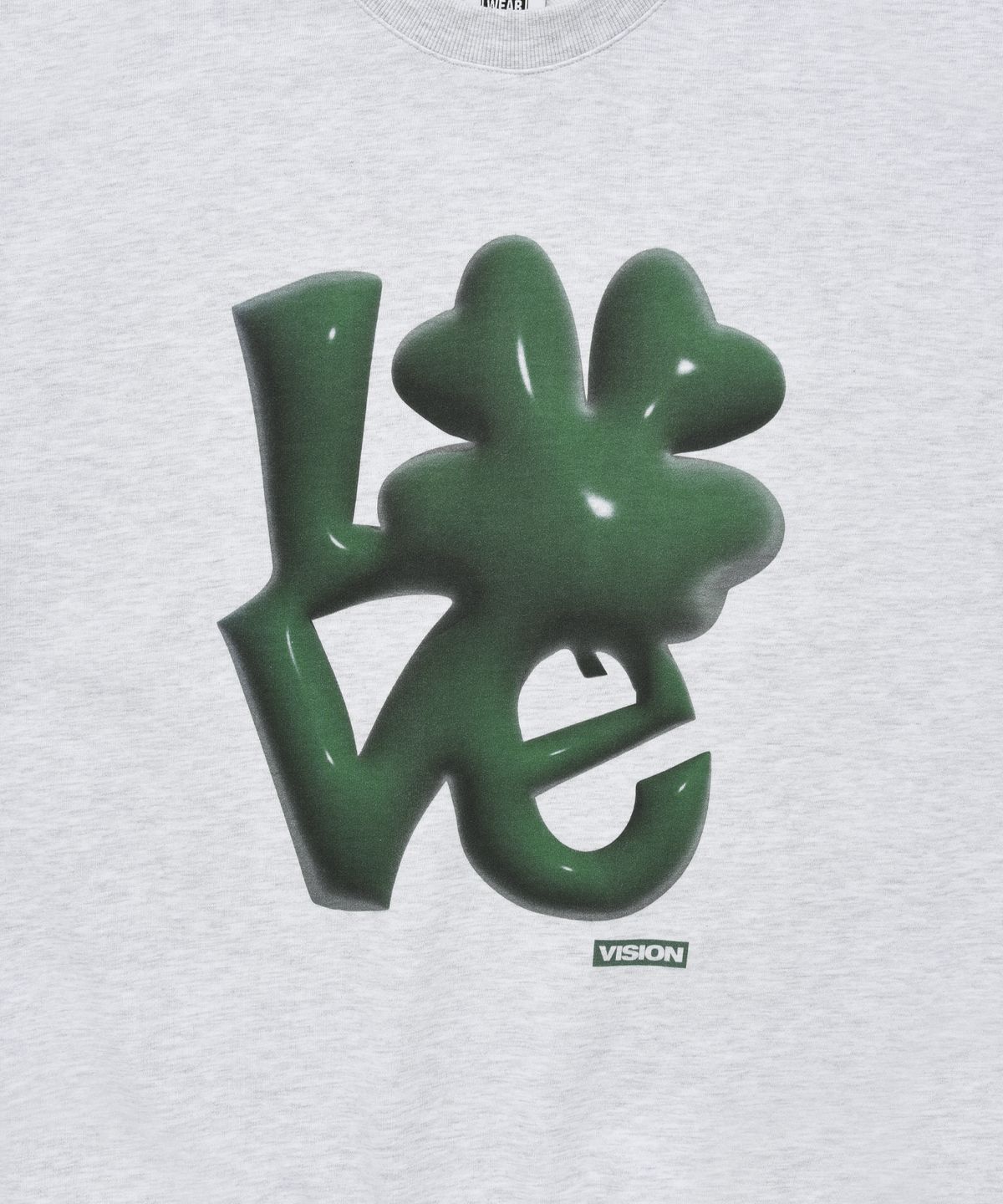 비전스트릿웨어(VISION STREETWEAR) VSW 3D Love Crewneck Light Gray