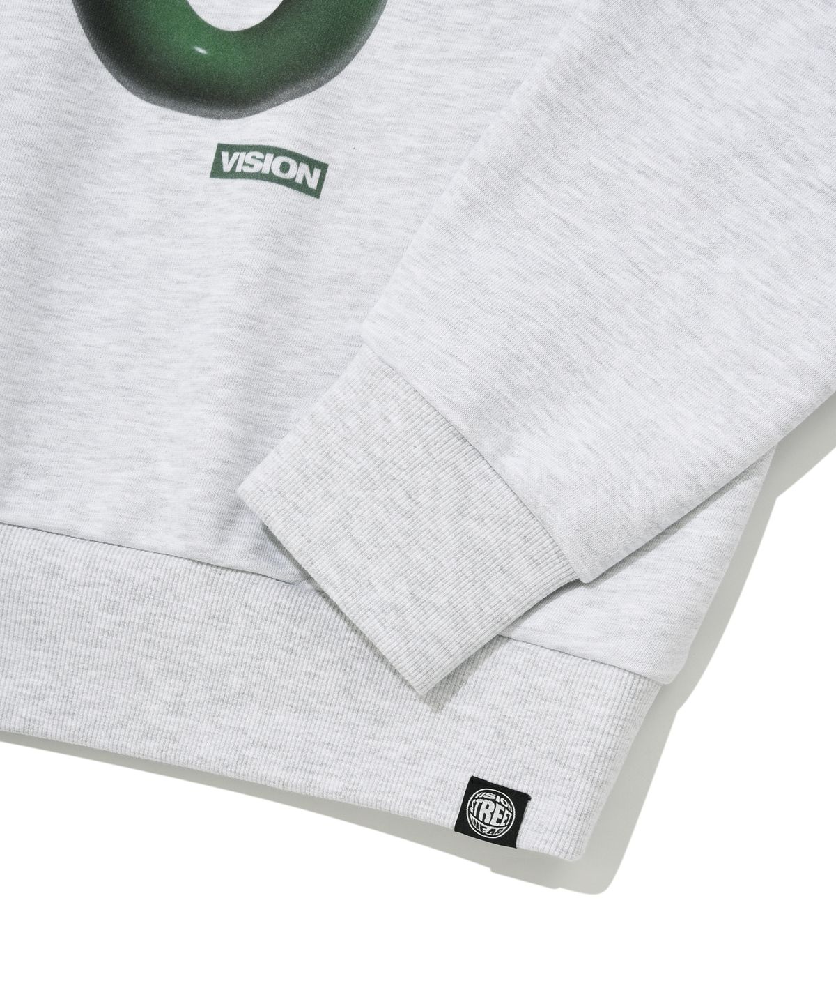 비전스트릿웨어(VISION STREETWEAR) VSW 3D Love Crewneck Light Gray
