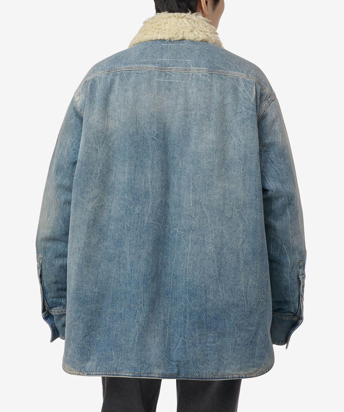 엠엠식스(MM6 MAISON MARGIELA) 패디드 데님 재킷 - 블루 샌드 / S52AM0263S30828963