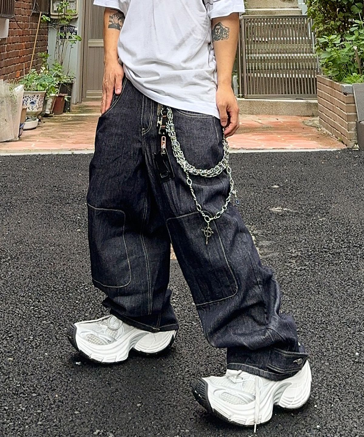 마틴플랜(MARTIN PLAN) Travail Box Denim Pants - INDIGO