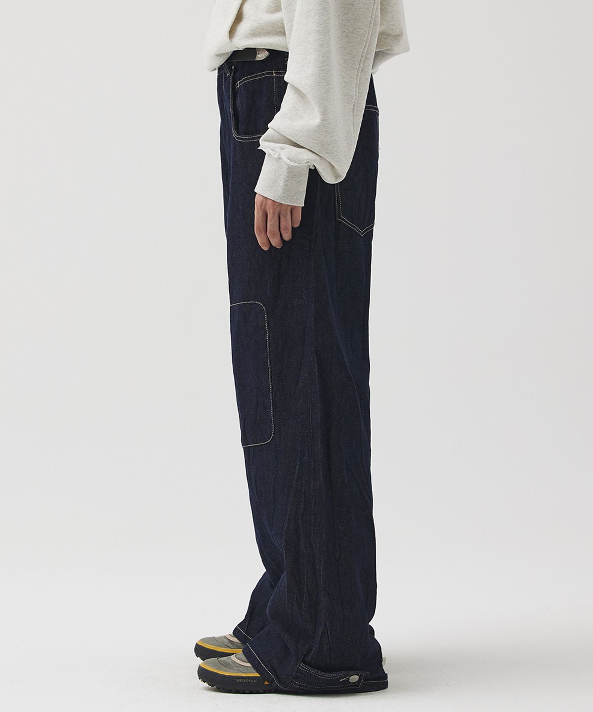 마틴플랜(MARTIN PLAN) Travail Box Denim Pants - INDIGO