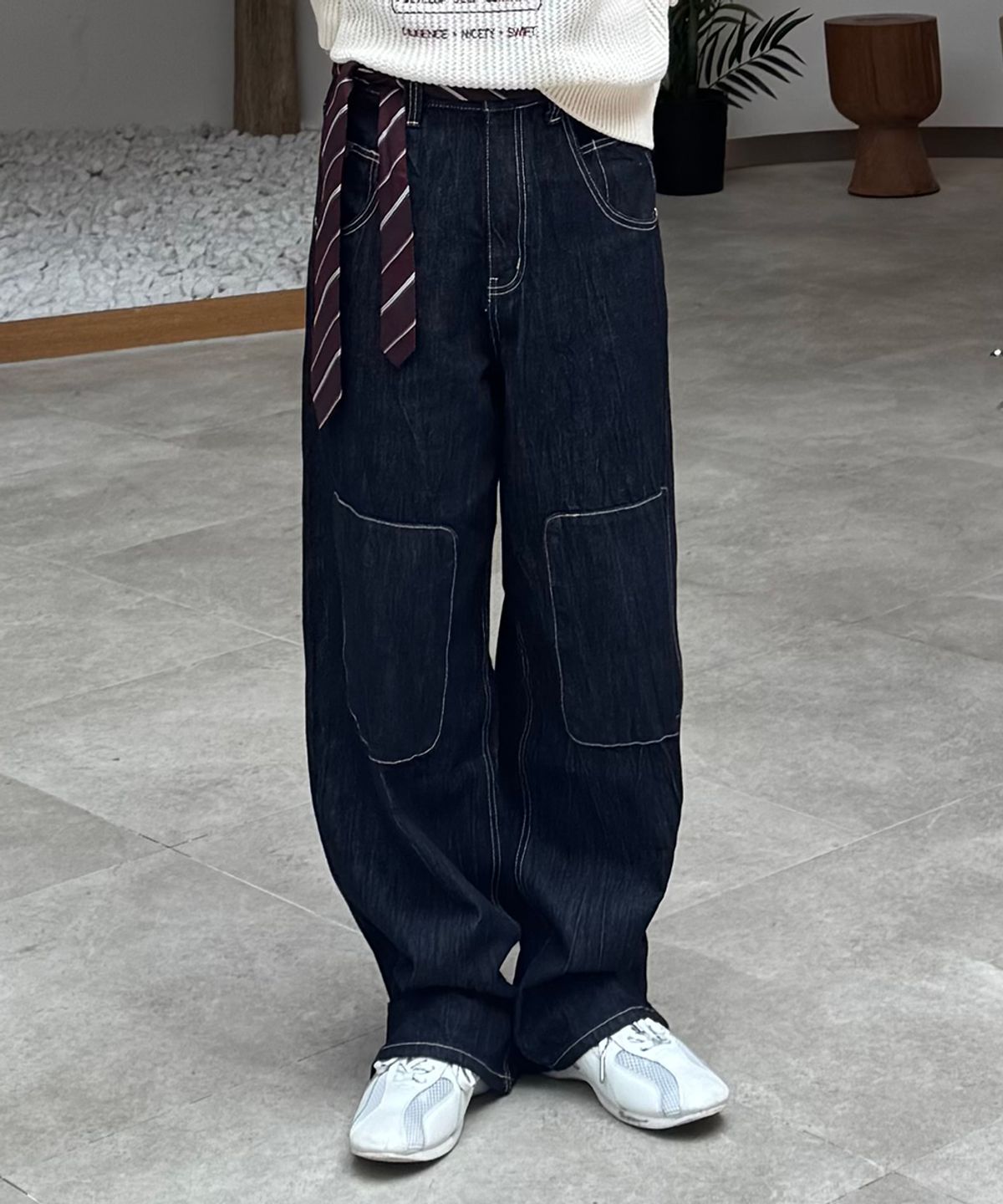 마틴플랜(MARTIN PLAN) Travail Box Denim Pants - INDIGO