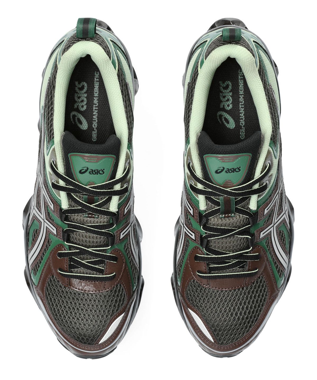 아식스(ASICS) 젤-퀀텀 키네틱 - 다크 세피아:샴록 그린 / 1203A270-251