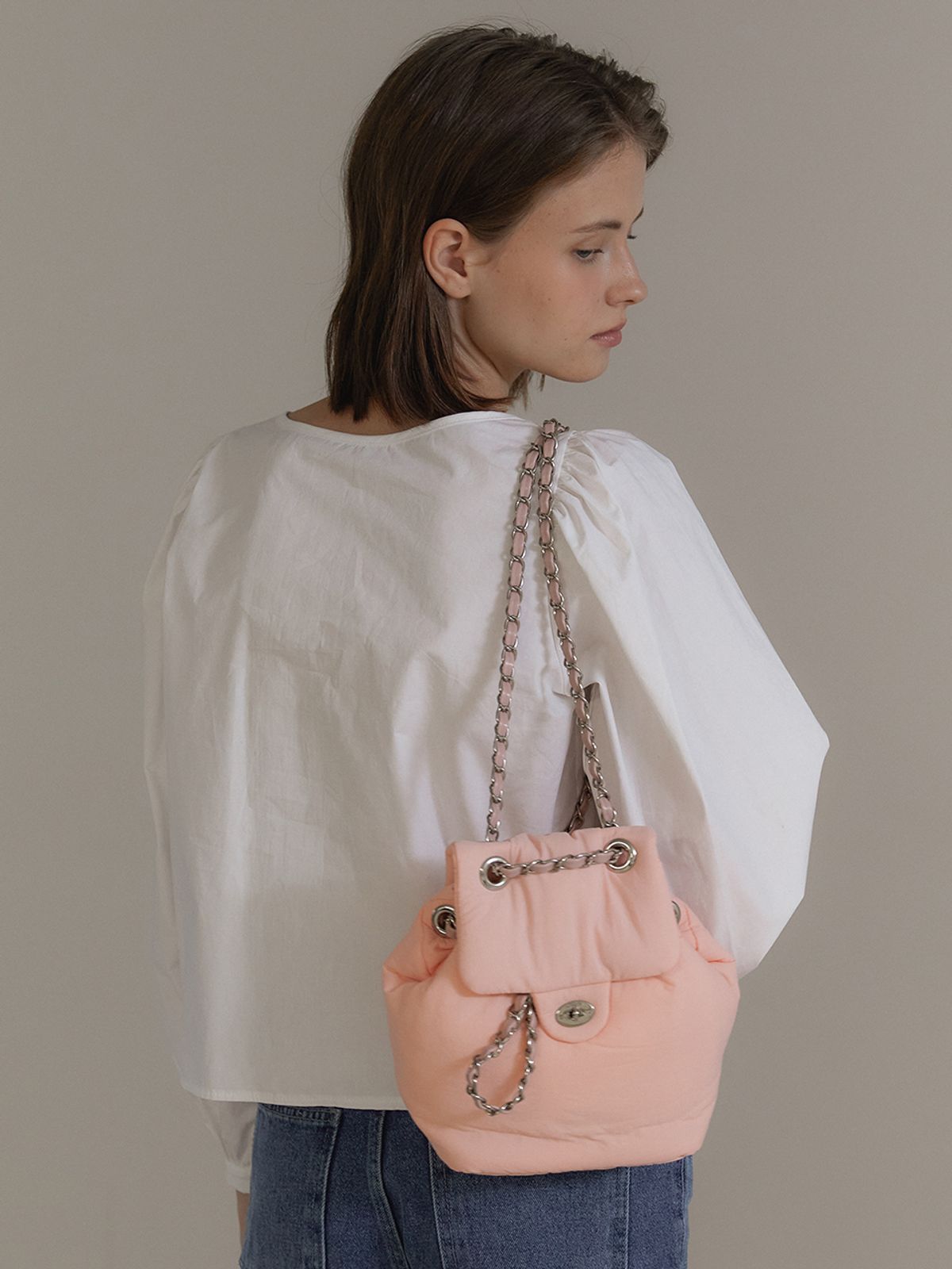 아노에틱(ANOETIC) ANC PADDING CLASSIC BACKPACK_PINK