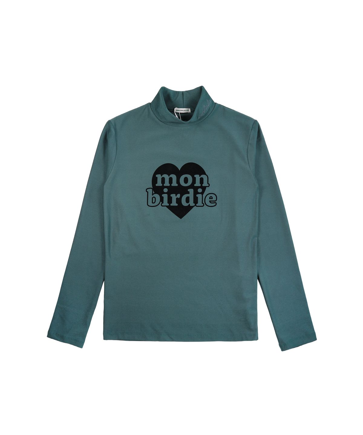몽버디 골프(MONBIRDIE GOLF) WARM TECH HALF NECK 하트몽버디 기모 반목 티셔츠_D.GREEN