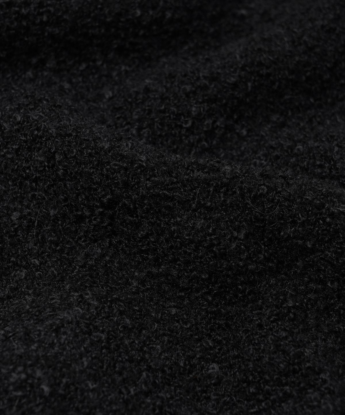 프리즘웍스(FRIZMWORKS) ALPACA BOUCLE KNIT _ BLACK