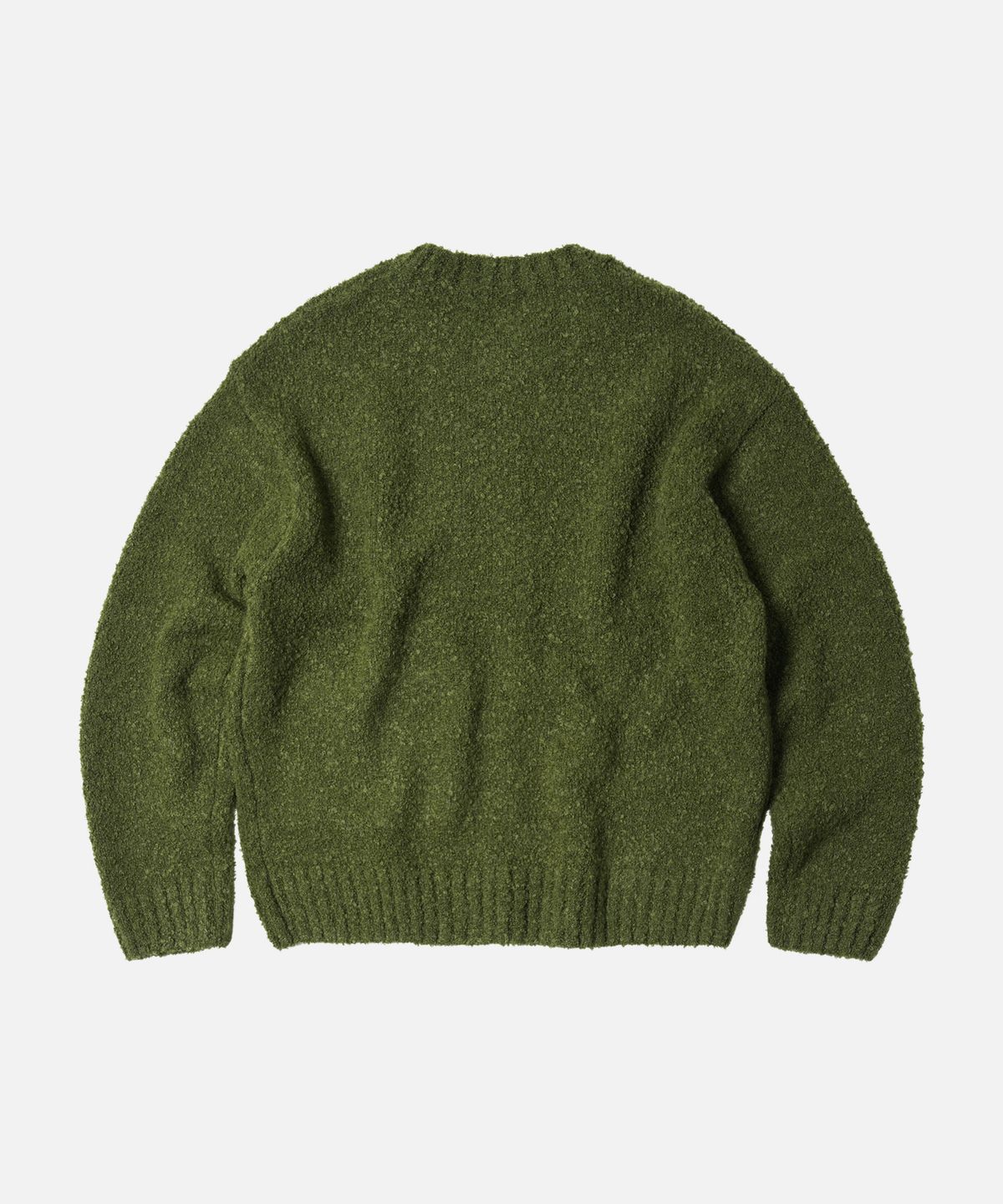 프리즘웍스(FRIZMWORKS) ALPACA BOUCLE KNIT _ OLIVE