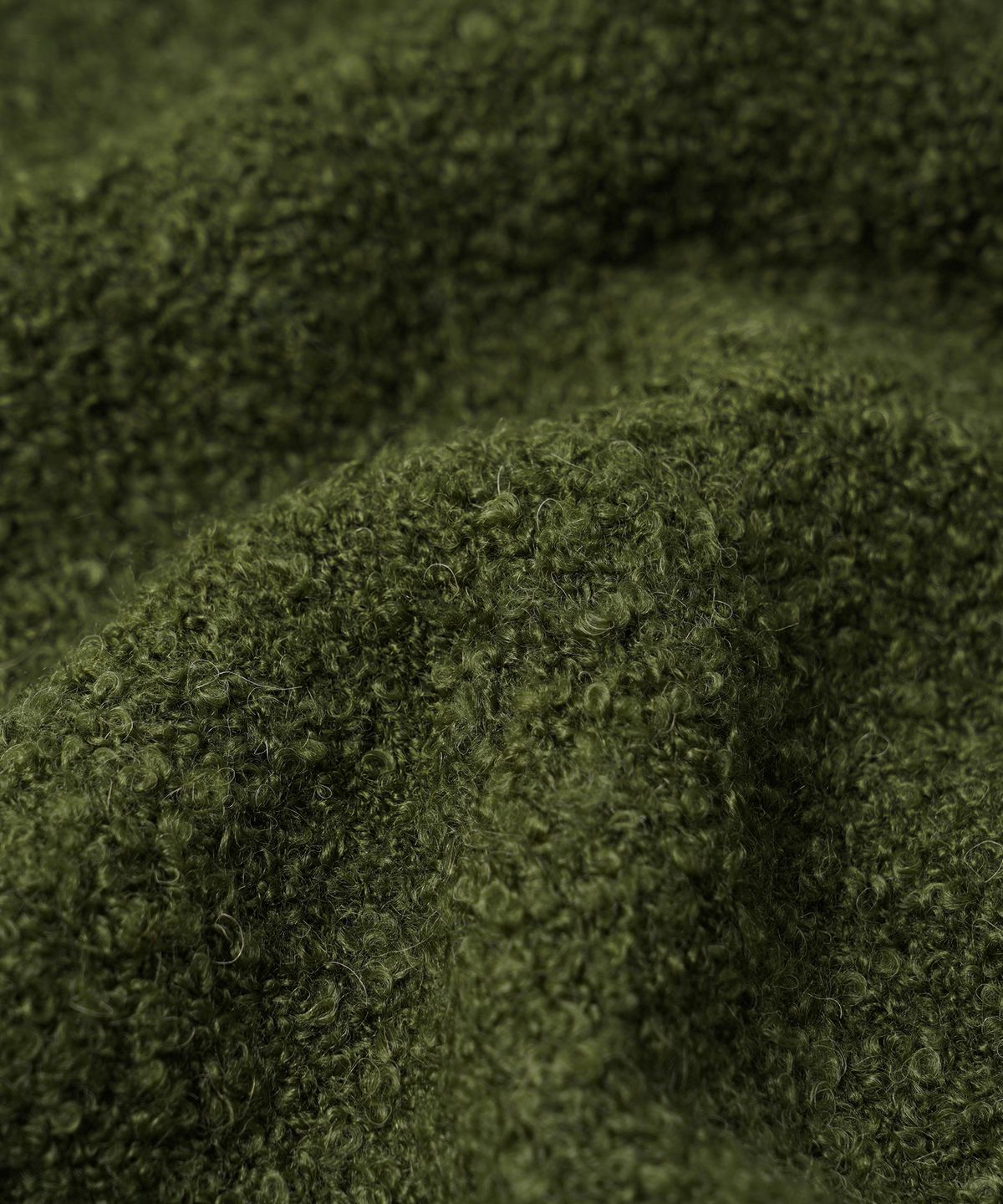 프리즘웍스(FRIZMWORKS) ALPACA BOUCLE KNIT _ OLIVE