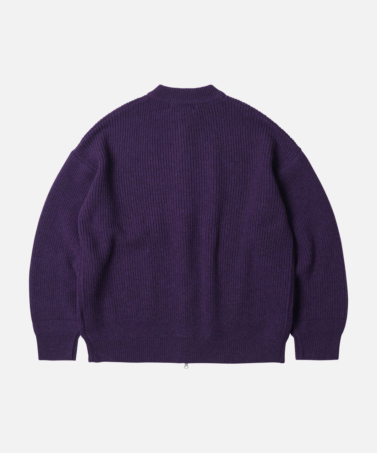 프리즘웍스(FRIZMWORKS) WOOL DECK ZIP UP CARDIGAN _ PURPLE
