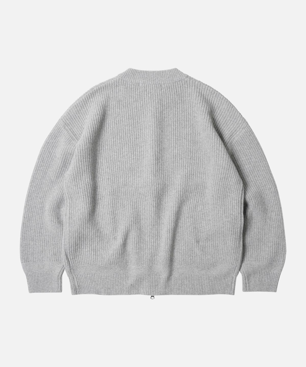 프리즘웍스(FRIZMWORKS) WOOL DECK ZIP UP CARDIGAN _ LIGHT GRAY