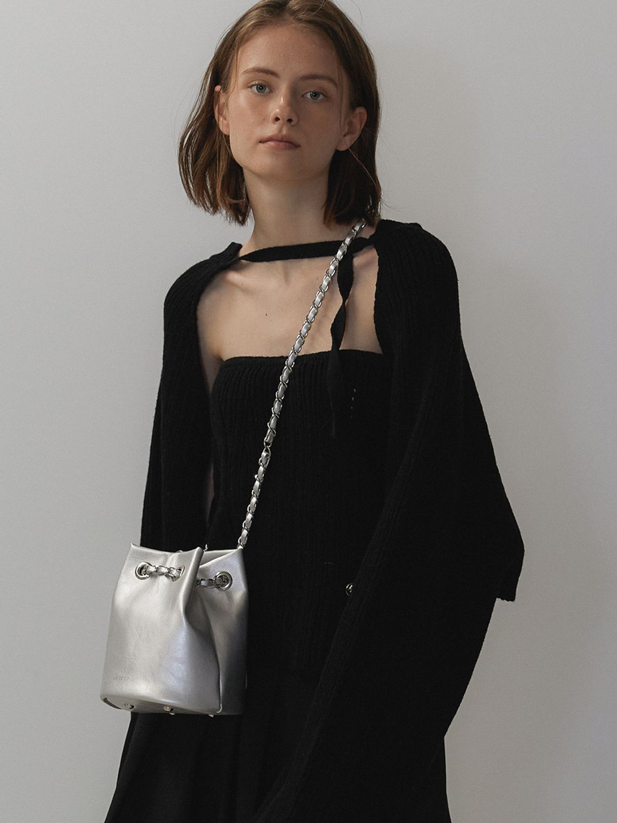 아노에틱(ANOETIC) ANC BOLERO KNIT TOP SET_BLACK
