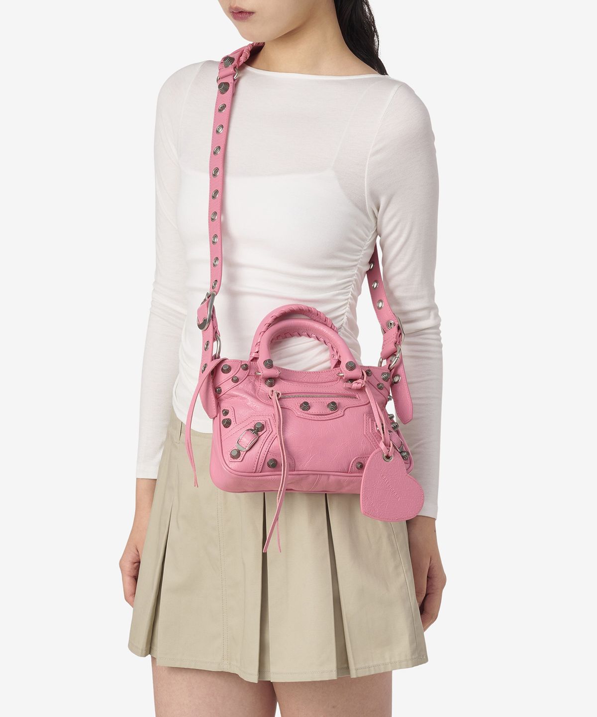 발렌시아가(BALENCIAGA) 르 카골 토트백 - 스위트 핑크 / 7515231VG9Y5812
