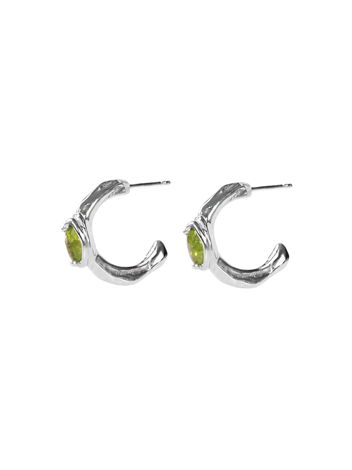 파피(POPPI) Peridot Round earrings
