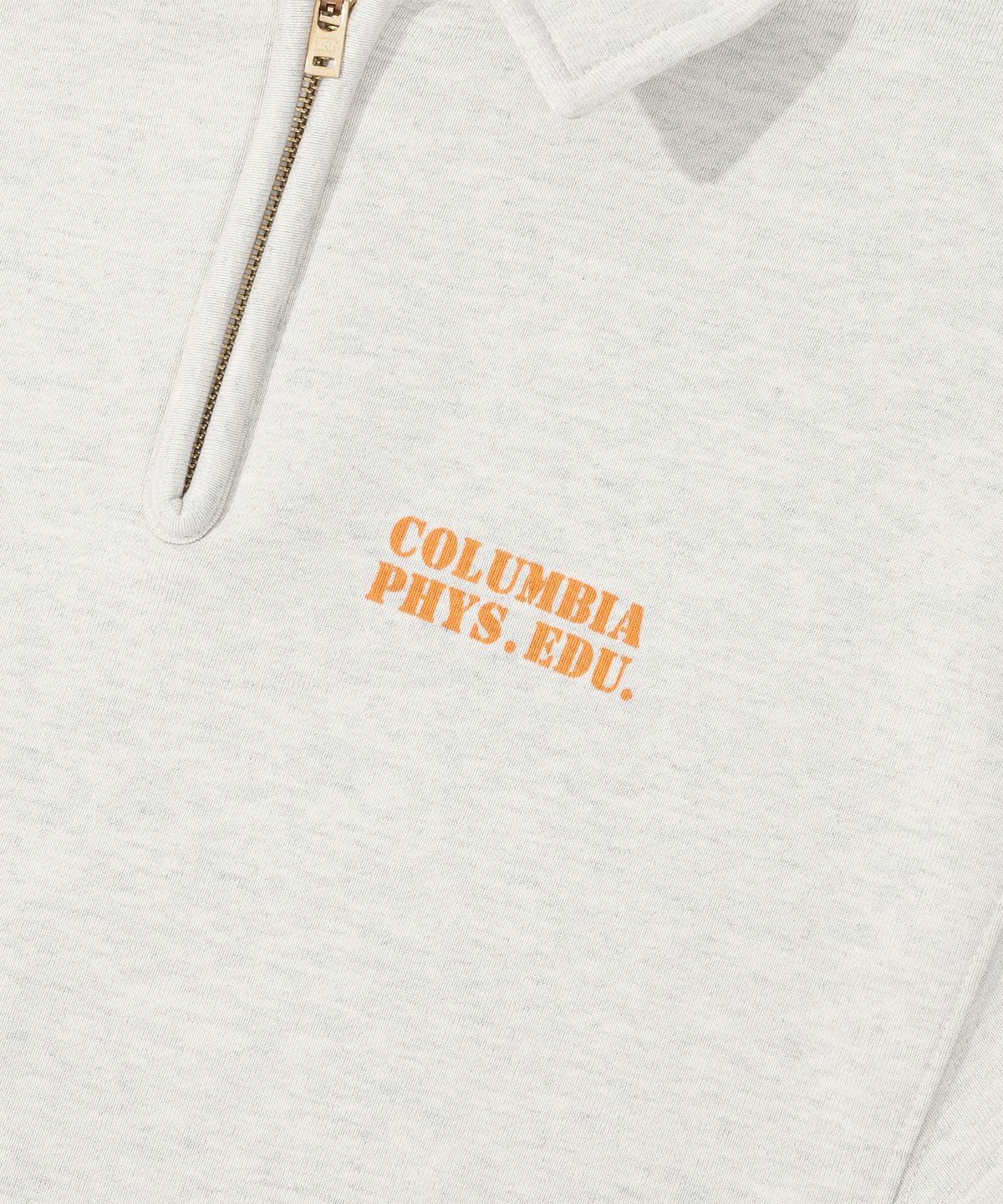 컬럼비아 유니버시티(COLUMBIA UNIVERSITY) C PHYS.EDU. WOMENS TERRY HALF ZU SWEATSHIRTS 옐로우오트밀