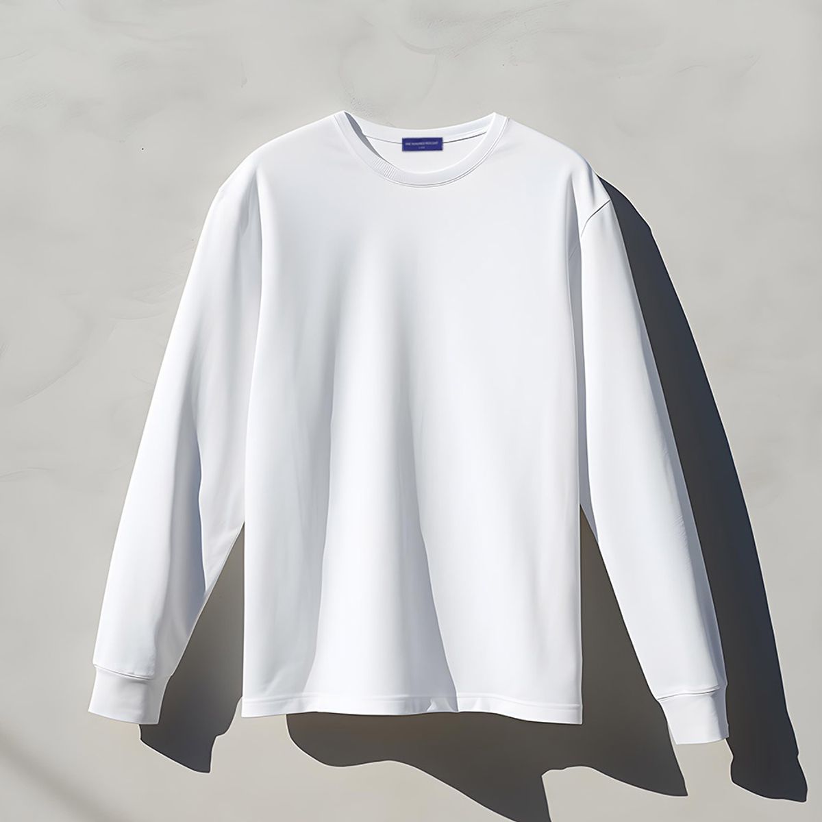 원헌드레드퍼센트(OHP) OHP 스탠다드 크루넥 긴팔티셔츠 화이트