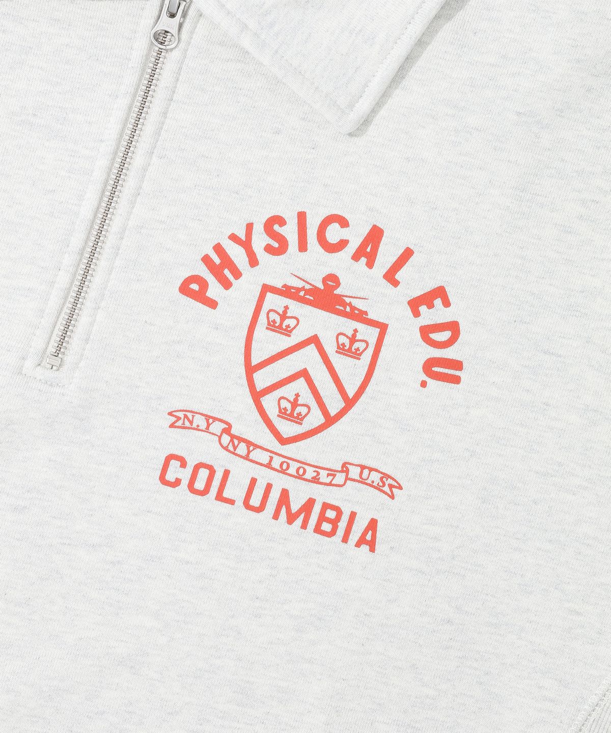 컬럼비아 유니버시티(COLUMBIA UNIVERSITY) 70 S PHYS EDU TERRY HALF ZU SWEATSHIRTS 오트밀