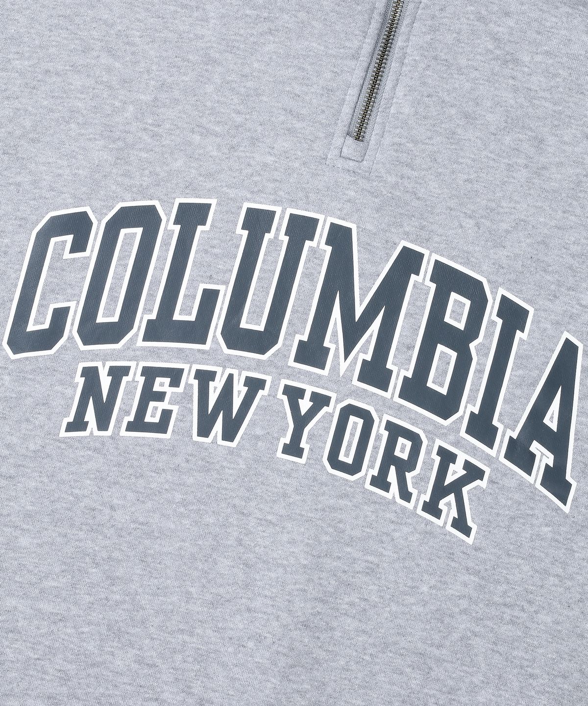 컬럼비아 유니버시티(COLUMBIA UNIVERSITY) 90 S ARCH LOGO FLEECE HALF ZU SWEATSHIRTS M그레이