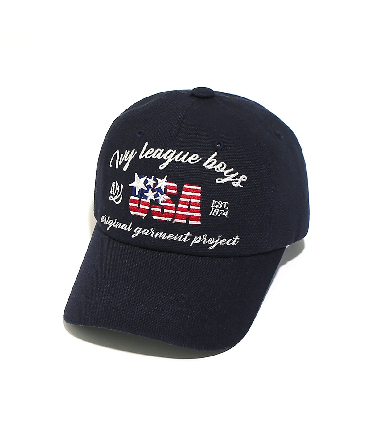 오가프(OGARP) Ivyboy Lettering B.B Cap Navy