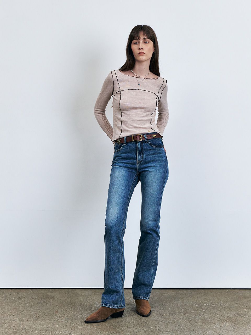 パンツ KUME Destroyed Straight Denim Pants MUSINSA公式 | KUMÉ KUME Destroyed Straight Denim Pants, Blue