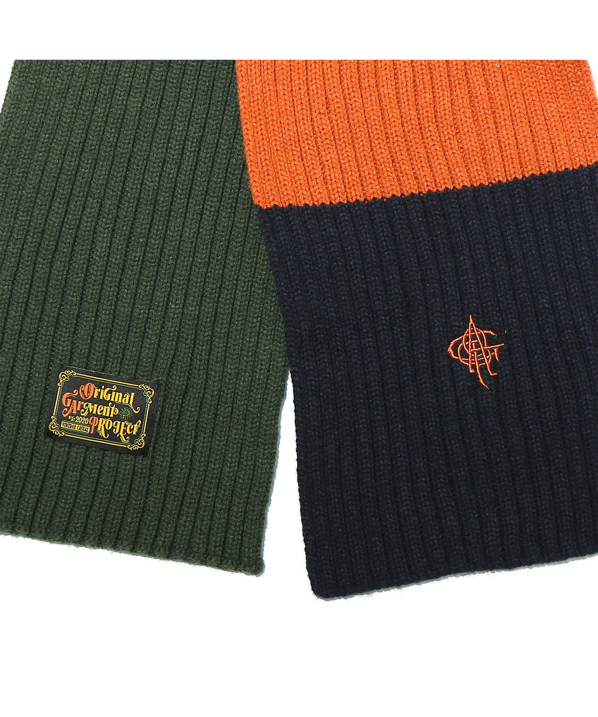 오가프(OGARP) Stripe Knit Muffler Green