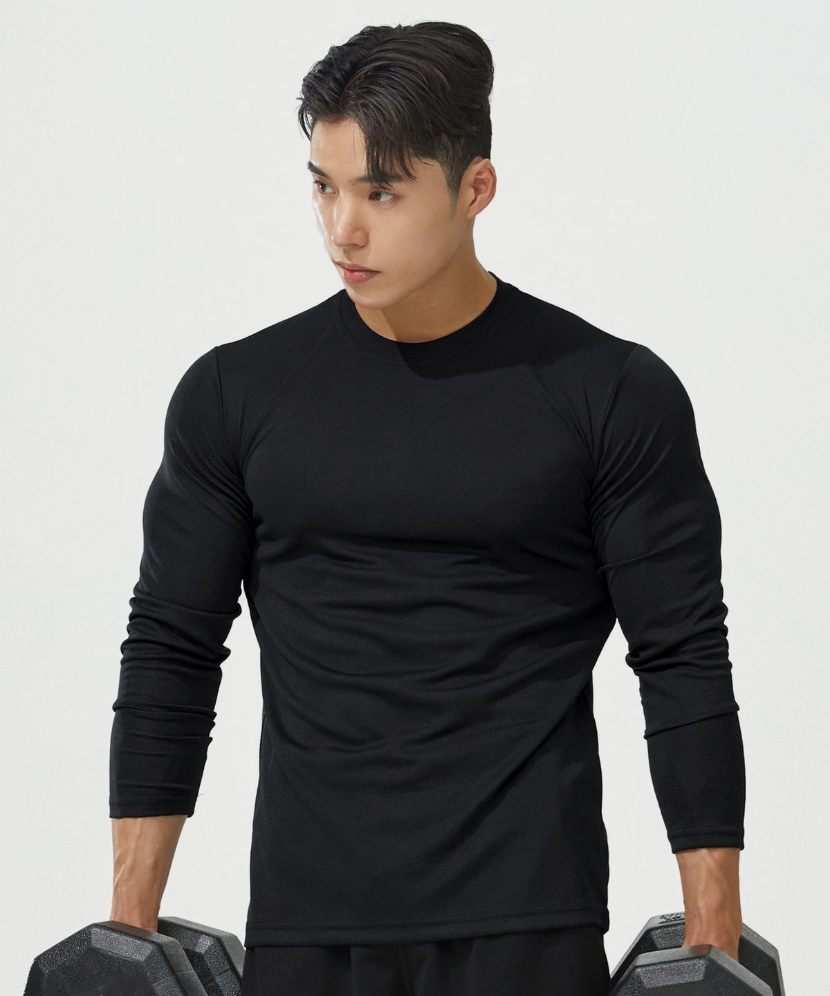 블랙몬스터핏(BLACK MONSTER FIT) [2PACK] 쿨에버 기능성 긴팔 티셔츠 (3color)