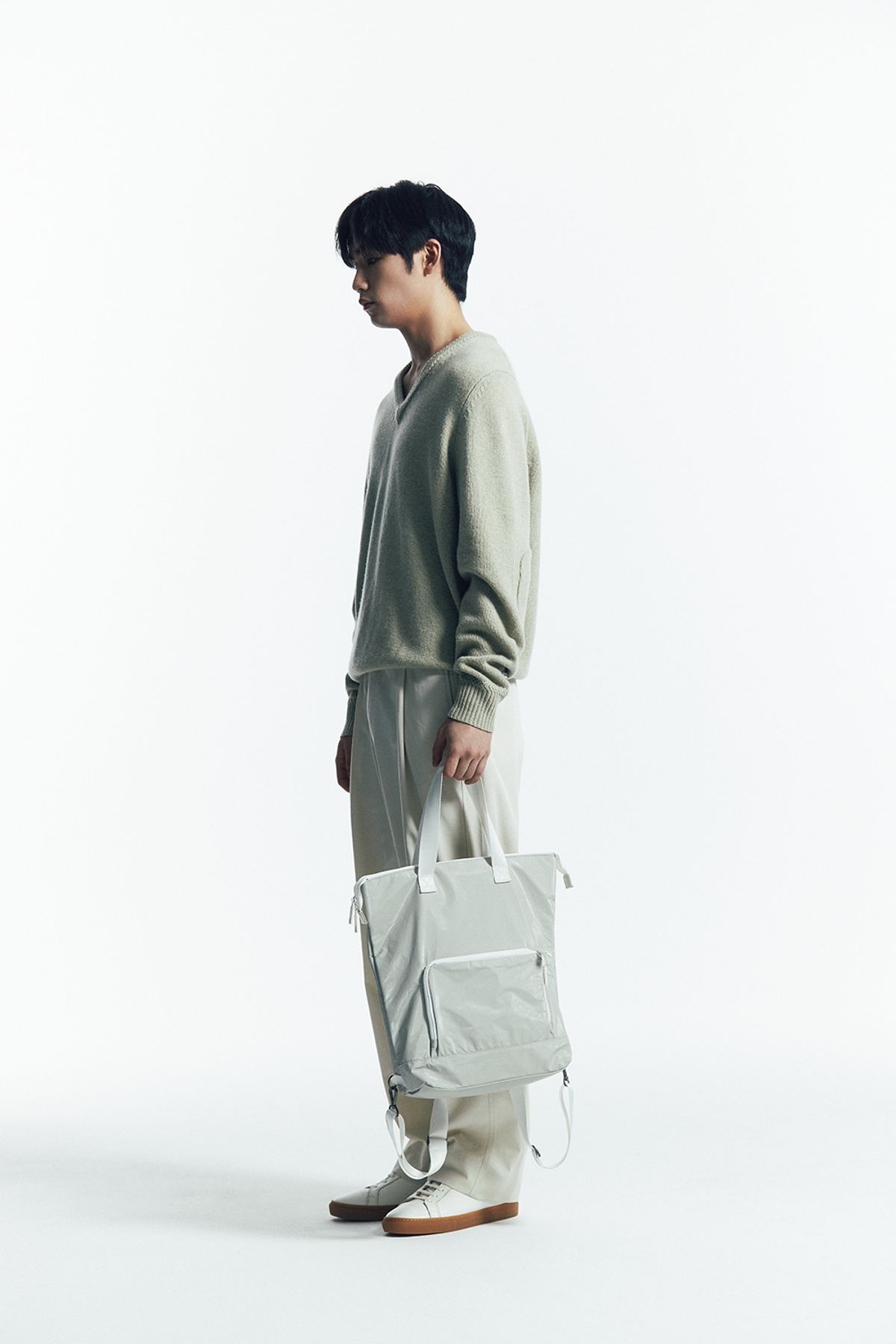 탭앤쉬프트(TAB N SHIFT) Mono 2 Way Backpack - Lt. Beige
