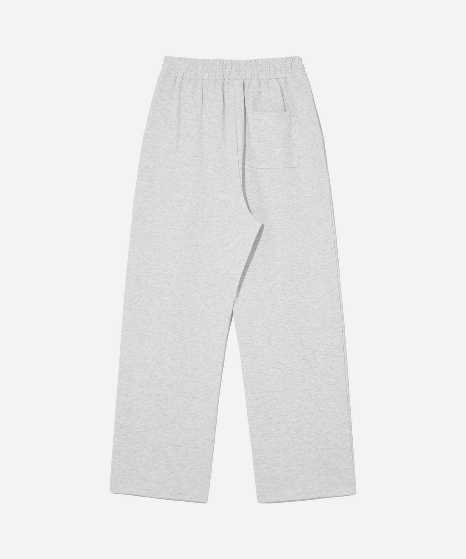 MUSINSA | AGOD One tuck wide sweat pants - white melange