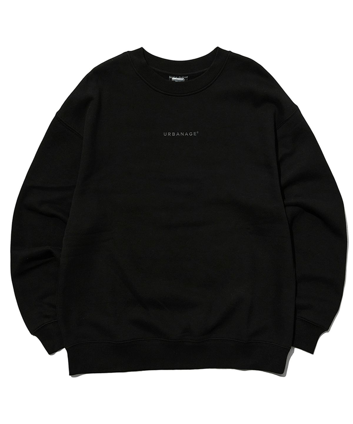 어반에이지(URBANAGE) 언리미티드 오버 맨투맨 블랙