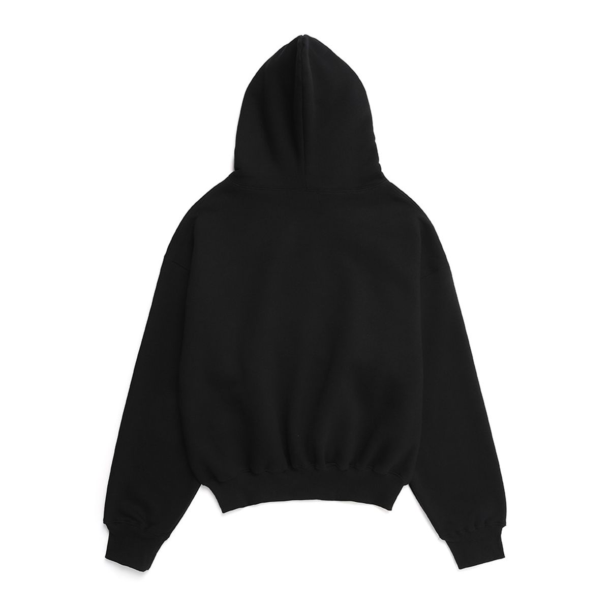 일레딧(ILLEDIT) ILLEDIT VINTAGE LOGO CROP HOOD BLACK