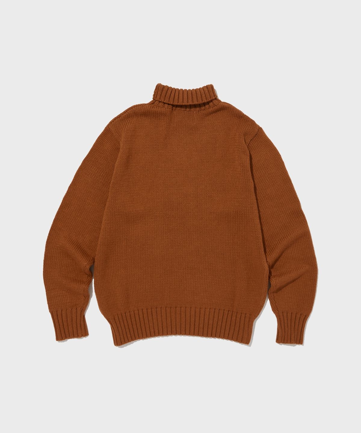 챔피온(CHAMPION) 드랍숄더 워셔블 하이넥 스웨터 Normal Coral
