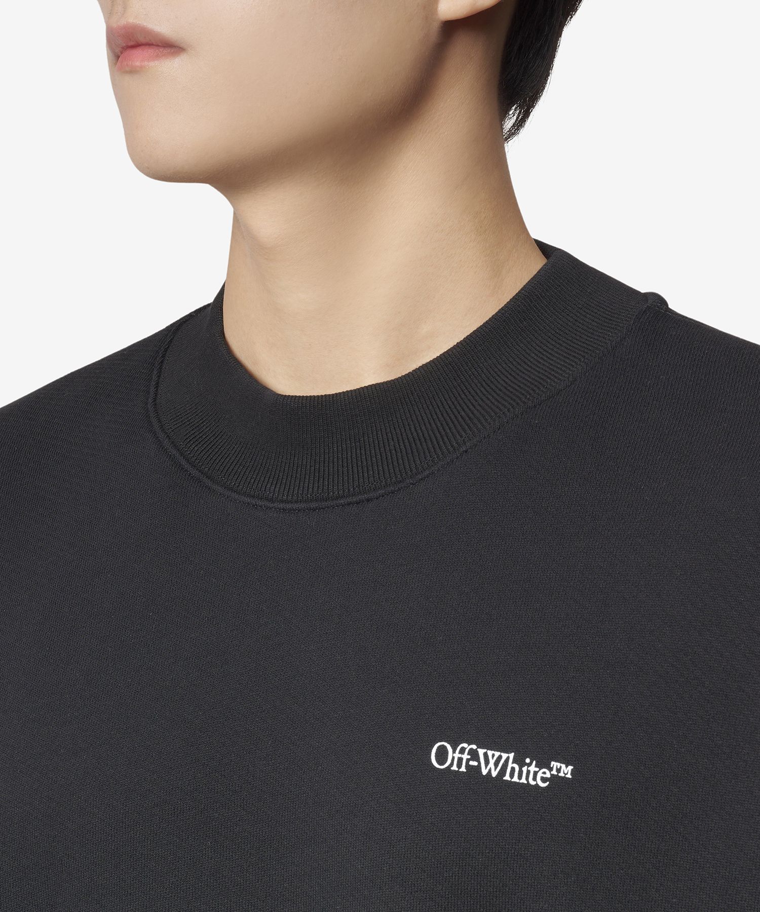 MUSINSA | Off White Scratch Arrow Over Crewneck Sweatshirt