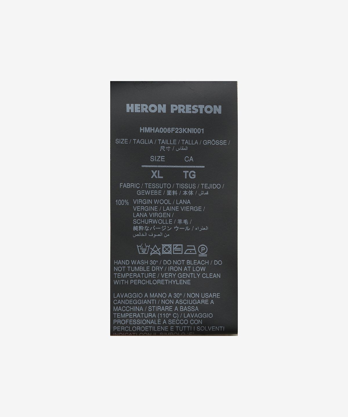 헤론 프레스톤(HERON PRESTON) HPNY 롤넥 스웨터 - 블랙 / HMHA006F23KNI0011001