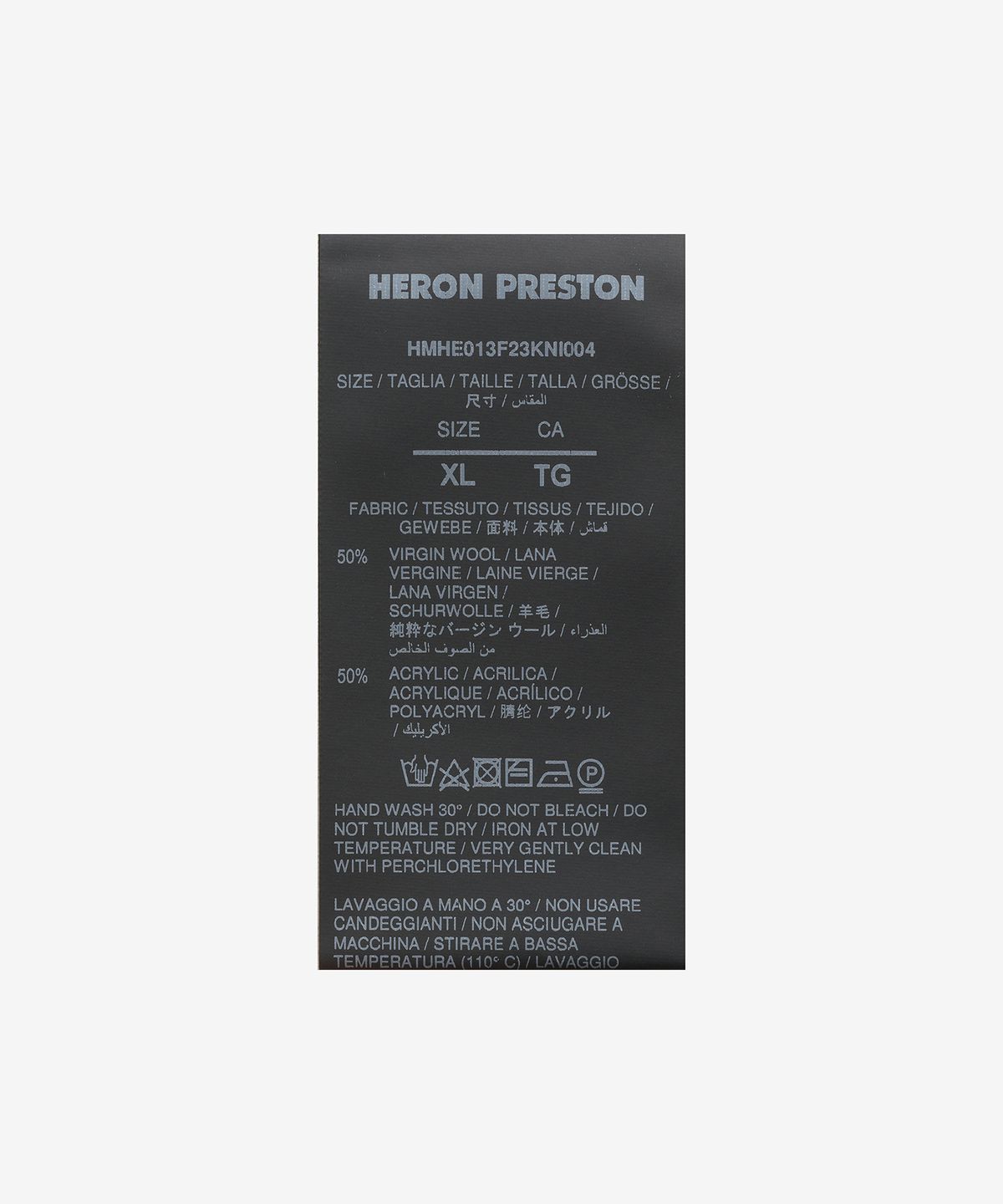 헤론 프레스톤(HERON PRESTON) 플레이밍 크루넥 니트 - 블랙 / HMHE013F23KNI0041025