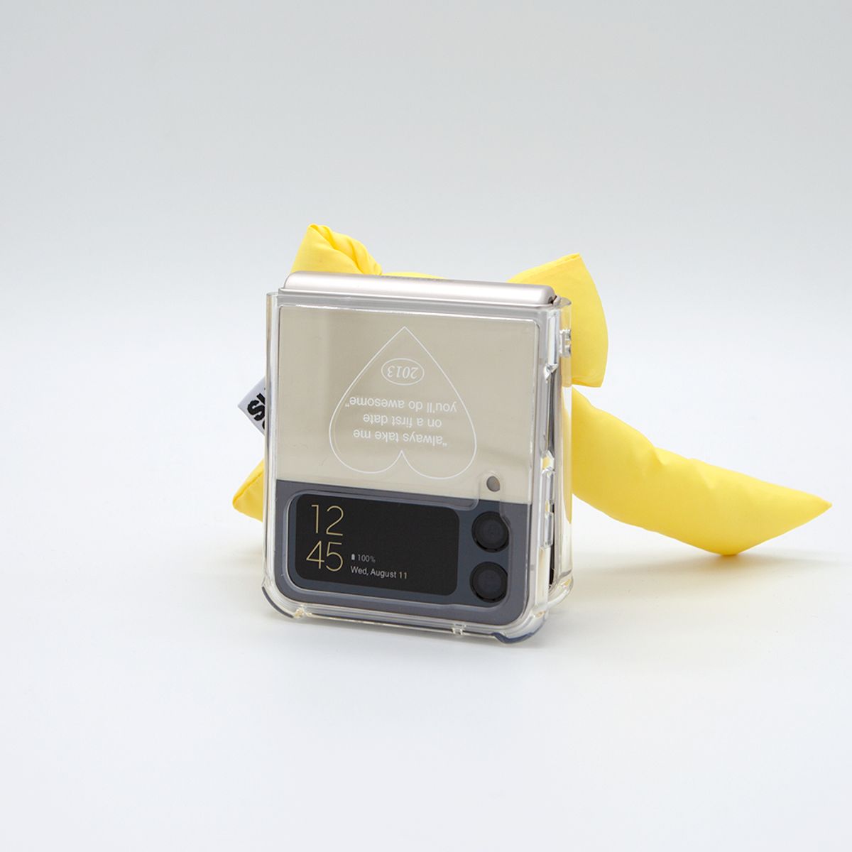 세컨드유니크네임(SECOND UNIQUE NAME) SUN CASE CLEAR KINGBON LEMON (Z FLIP)