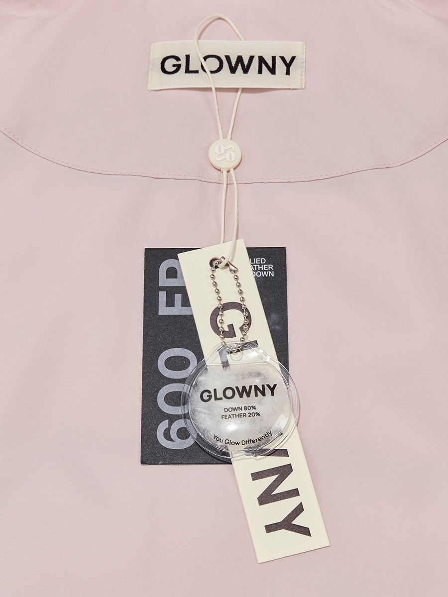 MUSINSA公式 | GLOWNY BOUNDERLESS DOWN PUFFER JACKET (BABY PINK)