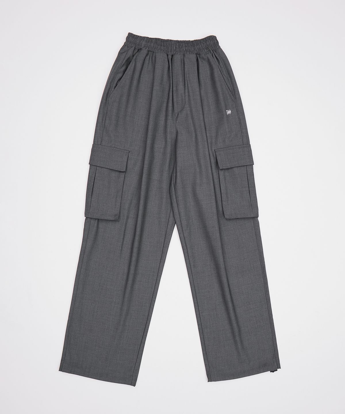 디스펑트(DYSFUNCT) Clock Wide String Cargo Jogger Slacks Pants (GRAY)